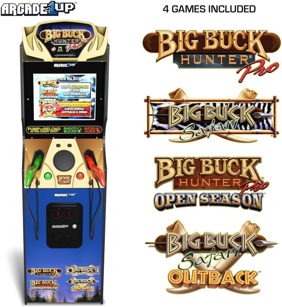Arcade1Up Big Buck Hunter Pro Deluxe Arcade Machine Games